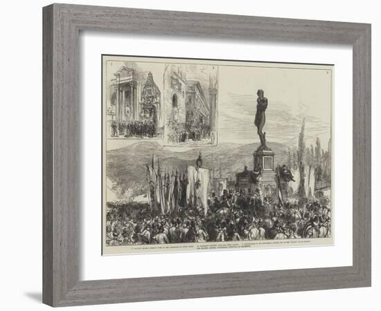 The Michel Angelo Centenary Festival at Florence-Charles Robinson-Framed Giclee Print