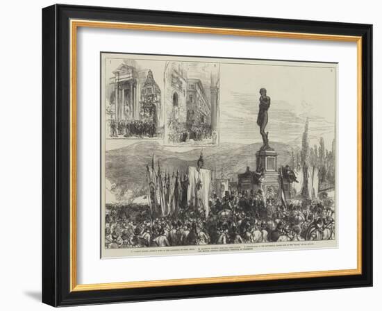 The Michel Angelo Centenary Festival at Florence-Charles Robinson-Framed Giclee Print