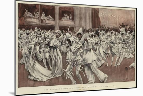 The Mid-Lent Festival at Nice, the White Ball at the Casino-null-Mounted Giclee Print