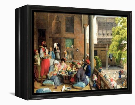 The Midday Meal, Cairo, 1875-John Frederick Lewis-Framed Premier Image Canvas