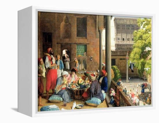 The Midday Meal, Cairo, 1875-John Frederick Lewis-Framed Premier Image Canvas