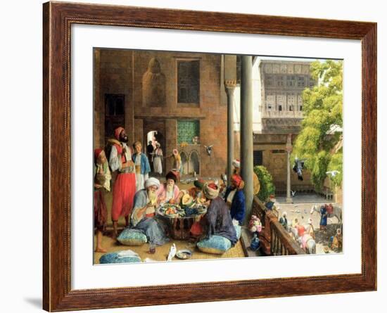 The Midday Meal, Cairo, 1875-John Frederick Lewis-Framed Giclee Print