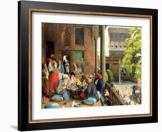 The Midday Meal, Cairo, 1875-John Frederick Lewis-Framed Giclee Print