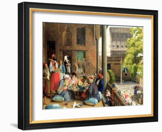The Midday Meal, Cairo, 1875-John Frederick Lewis-Framed Giclee Print
