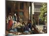 The Midday Meal, Cairo, Egypt-John Frederick Lewis-Mounted Giclee Print