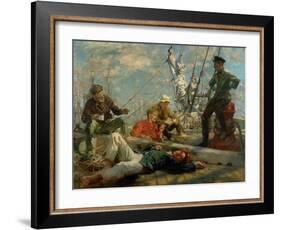 The Midday Rest, 1906-Henry Scott Tuke-Framed Giclee Print