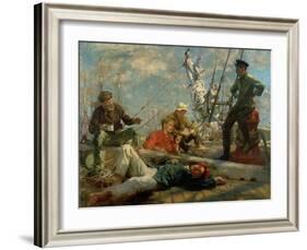 The Midday Rest, 1906-Henry Scott Tuke-Framed Giclee Print