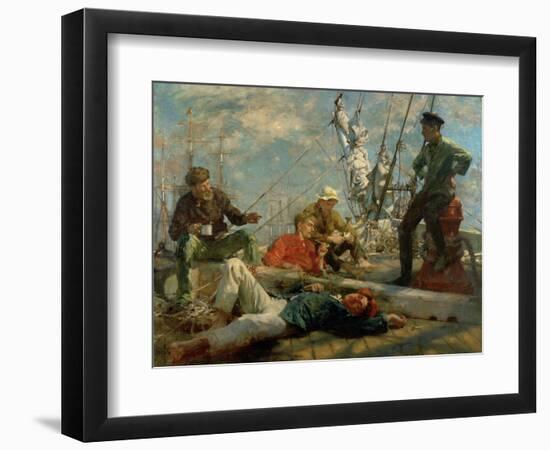 The Midday Rest, 1906-Henry Scott Tuke-Framed Giclee Print