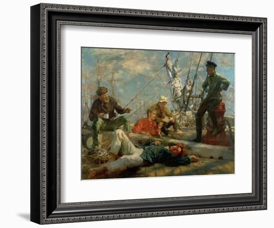 The Midday Rest, 1906-Henry Scott Tuke-Framed Giclee Print