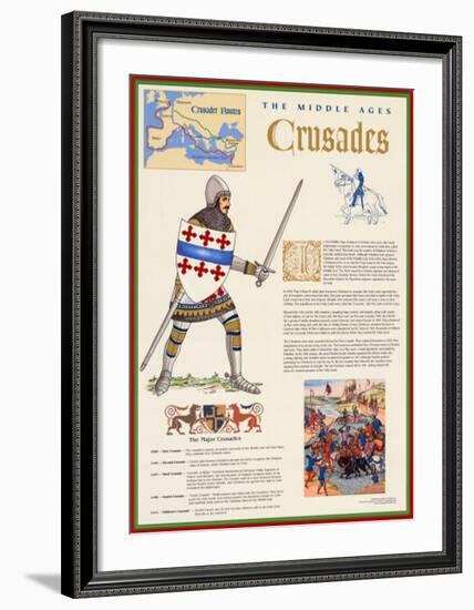 The Middle Ages - The Crusades-null-Framed Art Print