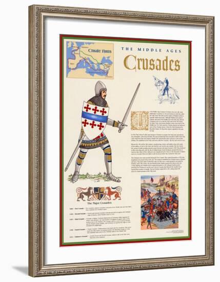 The Middle Ages - The Crusades-null-Framed Art Print