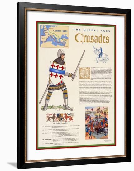 The Middle Ages - The Crusades-null-Framed Art Print