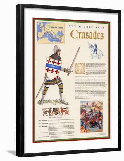 The Middle Ages - The Crusades-null-Framed Art Print