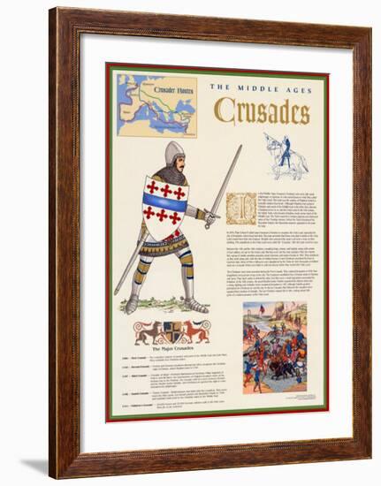 The Middle Ages - The Crusades-null-Framed Art Print