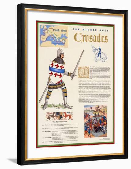 The Middle Ages - The Crusades-null-Framed Art Print