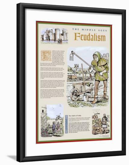 The Middle Ages - The Feudal System-null-Framed Art Print