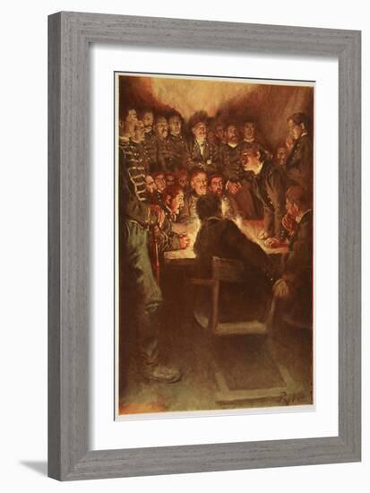 The Midnight Court Martial-Howard Pyle-Framed Giclee Print
