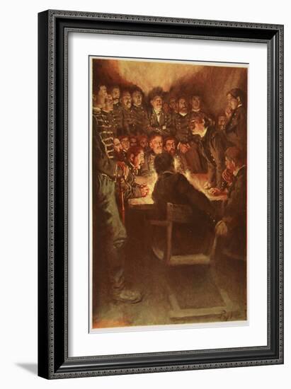 The Midnight Court Martial-Howard Pyle-Framed Giclee Print