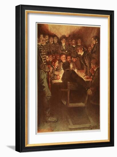 The Midnight Court Martial-Howard Pyle-Framed Giclee Print