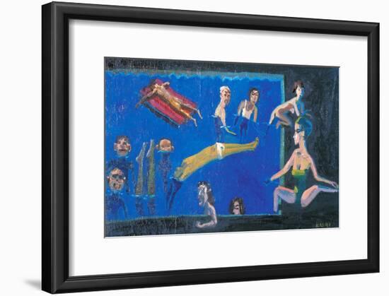 The Midsummer in Pool-Zhang Yong Xu-Framed Giclee Print