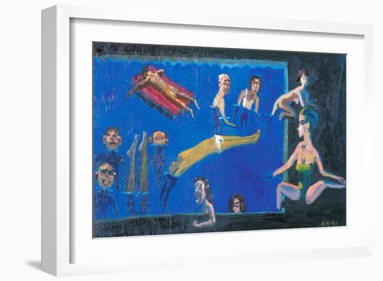 The Midsummer in Pool-Zhang Yong Xu-Framed Giclee Print