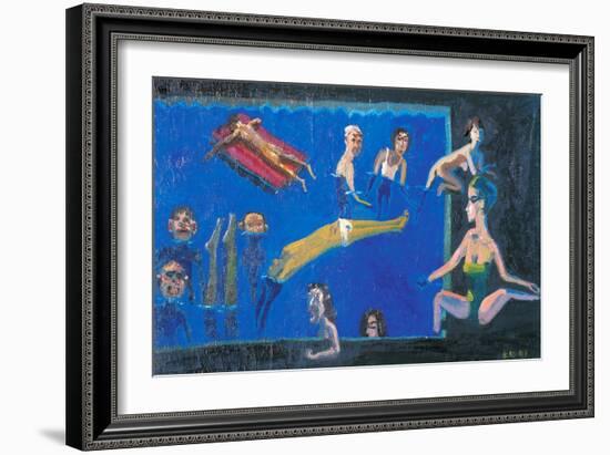 The Midsummer in Pool-Zhang Yong Xu-Framed Giclee Print