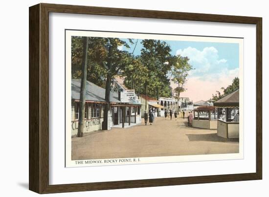 The Midway, Rocky Point, Rhode Island-null-Framed Art Print