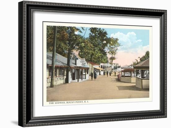 The Midway, Rocky Point, Rhode Island-null-Framed Art Print