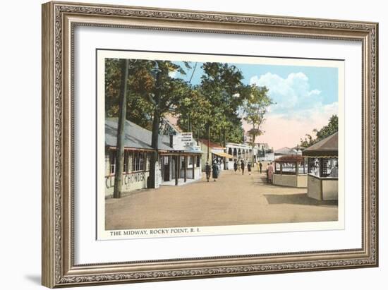The Midway, Rocky Point, Rhode Island-null-Framed Premium Giclee Print