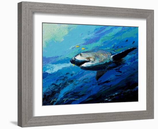 The Mighty Bull Shark-Jace D. McTier-Framed Giclee Print