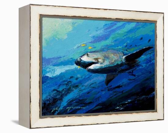 The Mighty Bull Shark-Jace D. McTier-Framed Premier Image Canvas