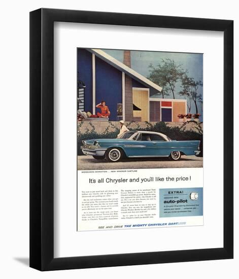 The Mighty Chrysler Dartline-null-Framed Art Print