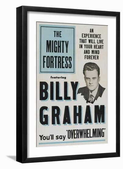 THE MIGHTY FORTRESS, Billy Graham, 1955-null-Framed Art Print