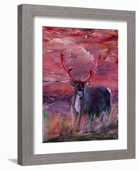 The Mighty Moose Mongoose Reindeer Elk Rentier Car-Markus Bleichner-Framed Art Print