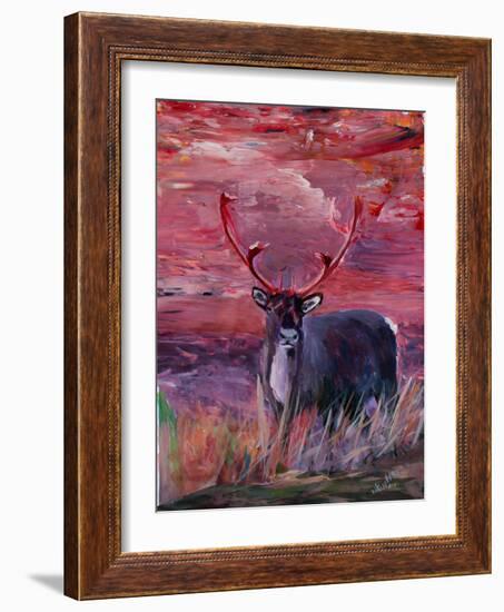 The Mighty Moose Mongoose Reindeer Elk Rentier Car-Markus Bleichner-Framed Art Print