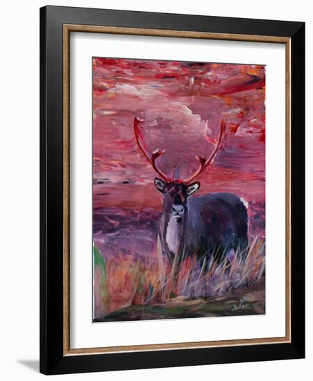 The Mighty Moose Mongoose Reindeer Elk Rentier Car-Markus Bleichner-Framed Art Print