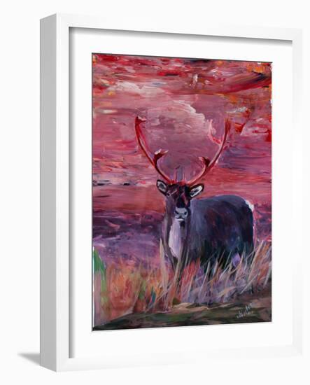 The Mighty Moose Mongoose Reindeer Elk Rentier Car-Markus Bleichner-Framed Art Print