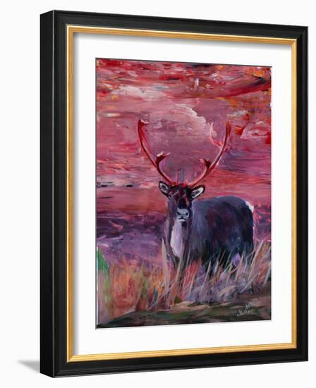 The Mighty Moose Mongoose Reindeer Elk Rentier Car-Markus Bleichner-Framed Art Print