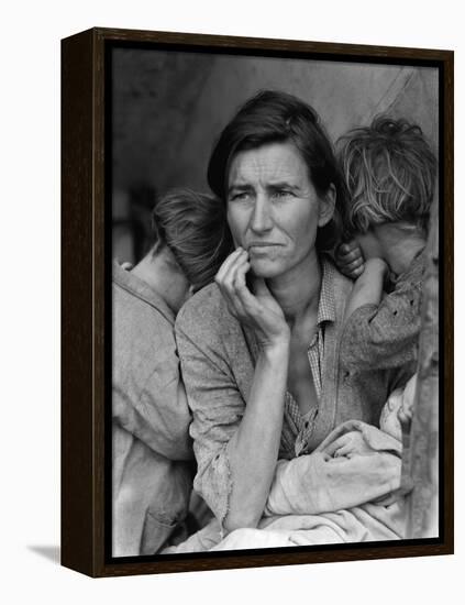 The Migrant Mother, c.1936-Dorothea Lange-Framed Premier Image Canvas