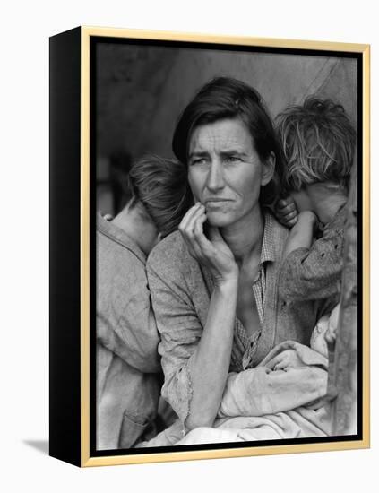 The Migrant Mother, c.1936-Dorothea Lange-Framed Premier Image Canvas