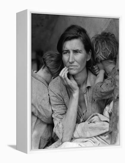 The Migrant Mother, c.1936-Dorothea Lange-Framed Premier Image Canvas