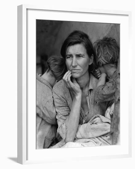 The Migrant Mother, c.1936-Dorothea Lange-Framed Photographic Print