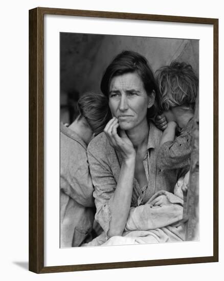 The Migrant Mother, c.1936-Dorothea Lange-Framed Photographic Print