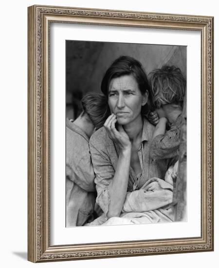 The Migrant Mother, c.1936-Dorothea Lange-Framed Photographic Print