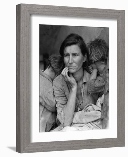 The Migrant Mother, c.1936-Dorothea Lange-Framed Photographic Print