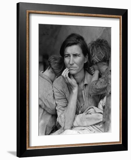 The Migrant Mother, c.1936-Dorothea Lange-Framed Photographic Print