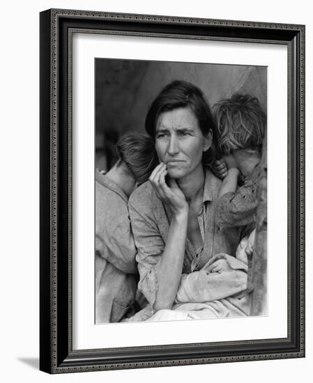 The Migrant Mother, c.1936-Dorothea Lange-Framed Photographic Print