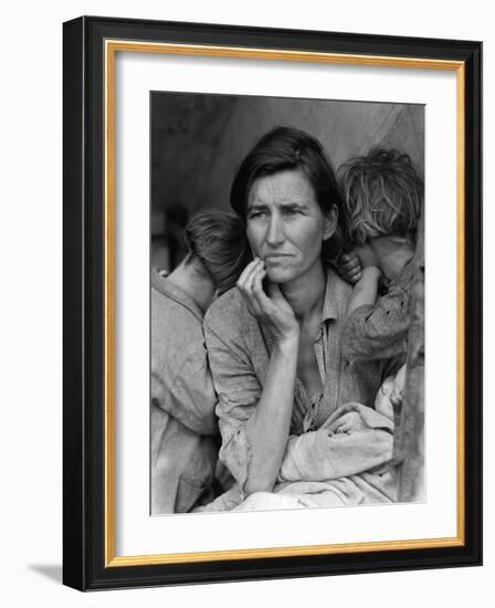 The Migrant Mother, c.1936-Dorothea Lange-Framed Photographic Print