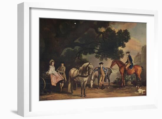 The Milbanke and Melbourne Families, (C179), 1929-George Stubbs-Framed Giclee Print