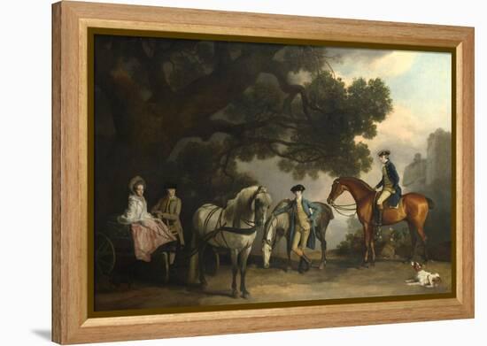 The Milbanke and Melbourne Families, Ca 1769-George Stubbs-Framed Premier Image Canvas